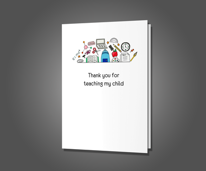 Best Reader In Prison, Teacher Appreciation Card