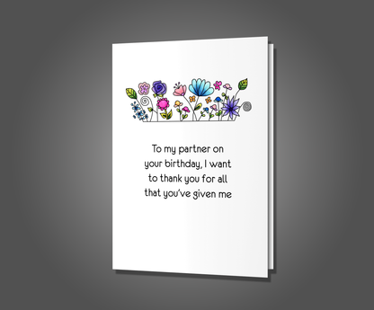 Bad Credit, Happy Birthday Card