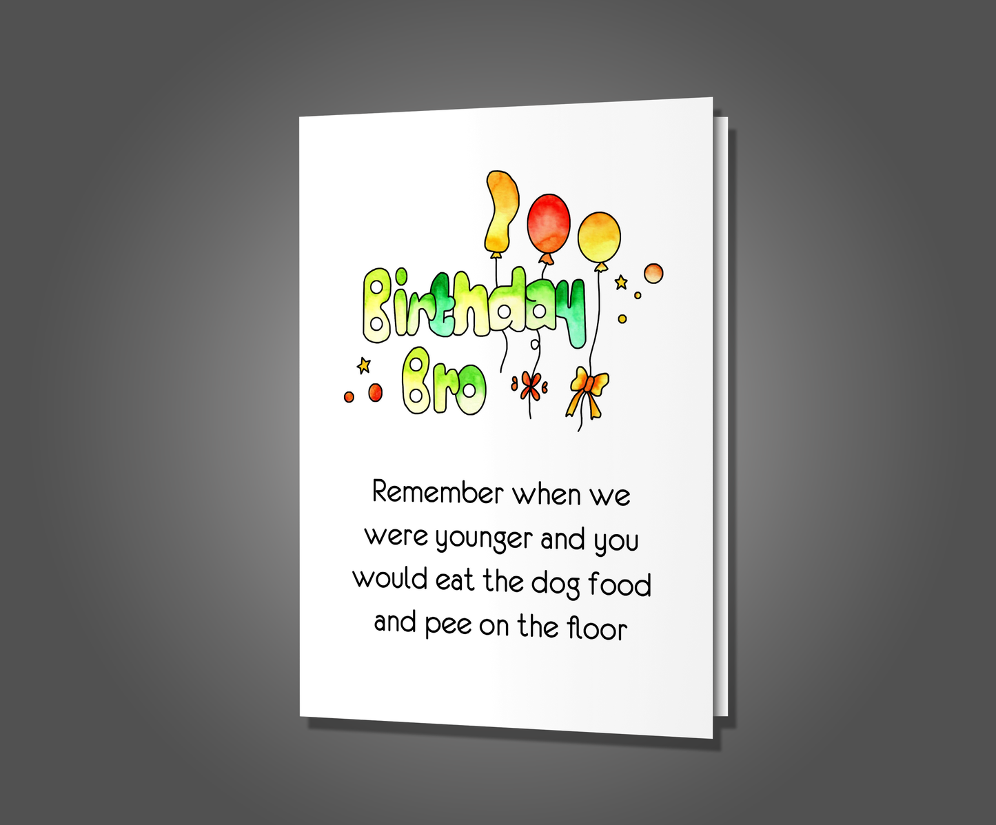 You're Our Family Dog, Brother Birthday Card
