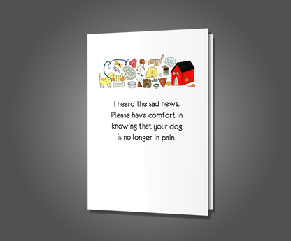 Better Off Dead, Dog Sympathy Card