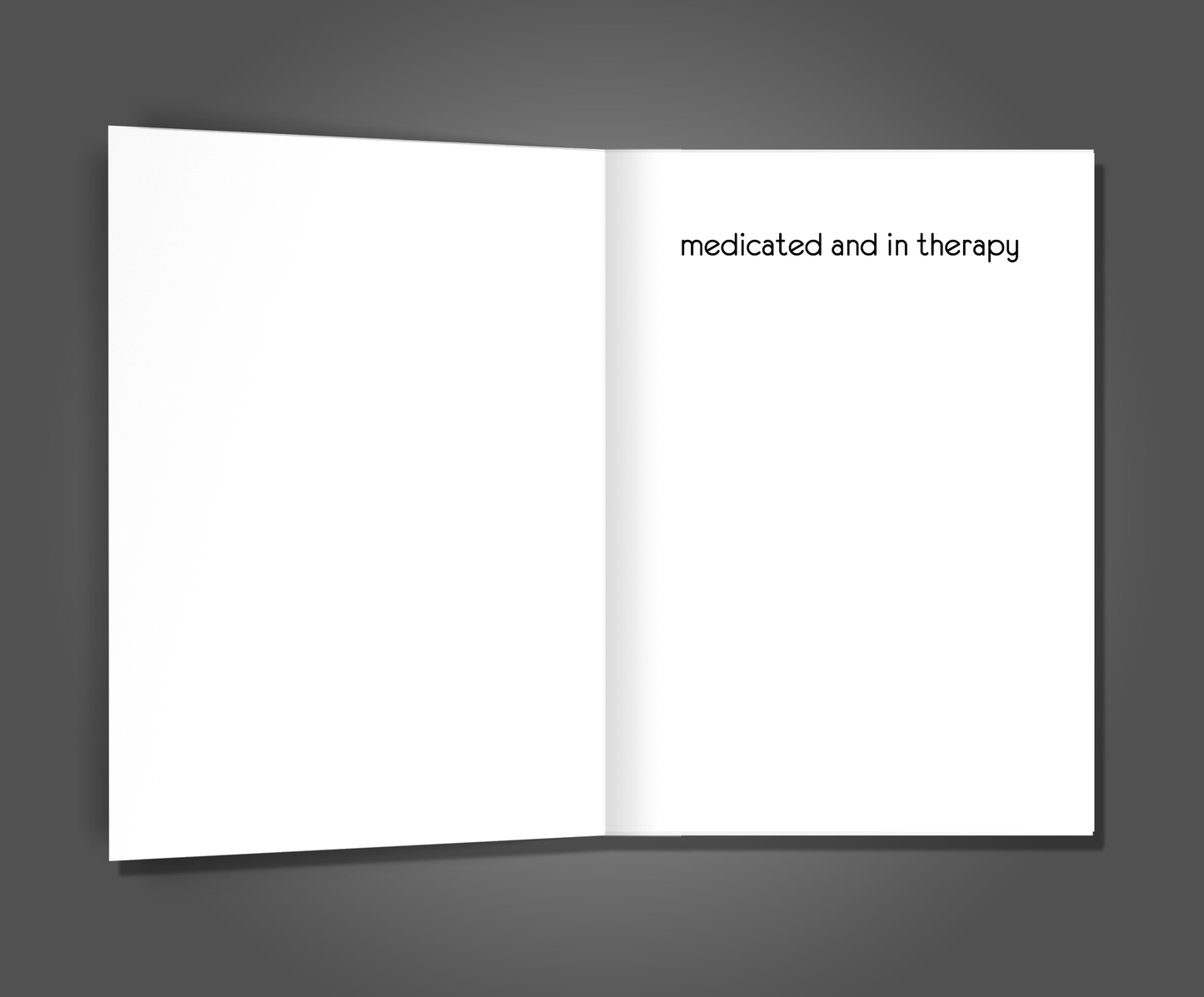 Medicated & Therapy, Mother's Day Card