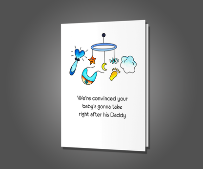 Eat, Shit and Sleep, New Baby Card