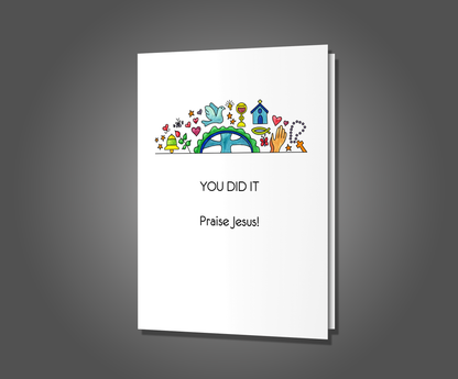 Praise Facebook, Congratulations Card