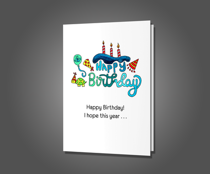 Lost Virginity, Birthday Card