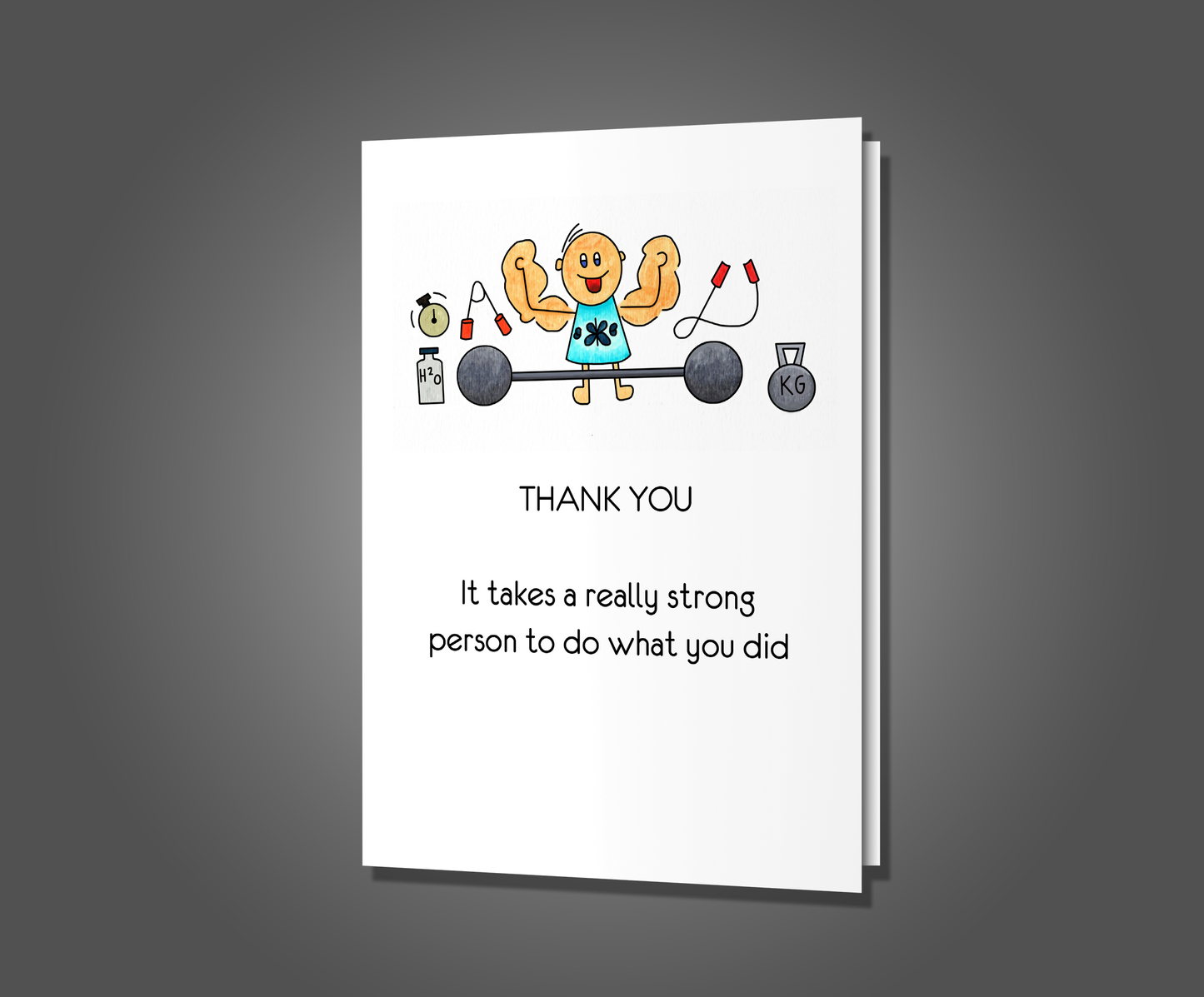 Stronger Punch, Thank You Card