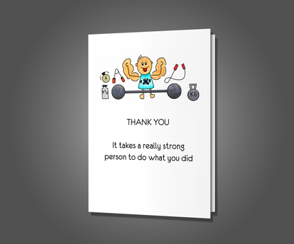 Stronger Punch, Thank You Card