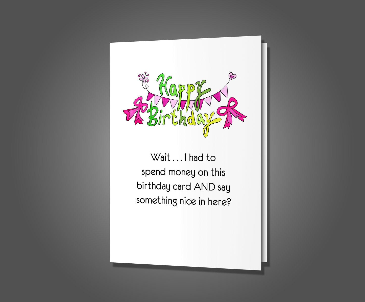 Nothing Nice to Say, Birthday Card
