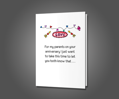 I Kiss Girls, LGBTQ Parent Anniversary Card