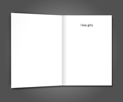 I Kiss Girls, LGBTQ Parent Anniversary Card