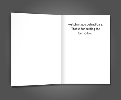 Behind Bars, Father's Day Card