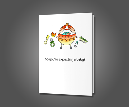 See Me Less, Expecting A Baby Card