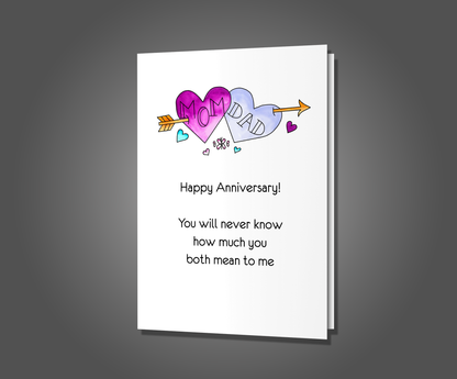 Inheritance, Parent Anniversary Card