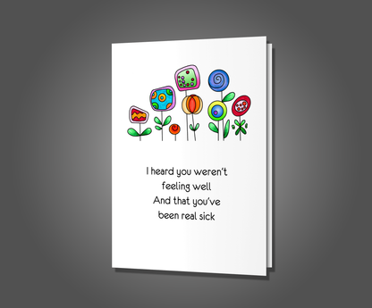 Don't Be A Dick, Get Well Soon Card