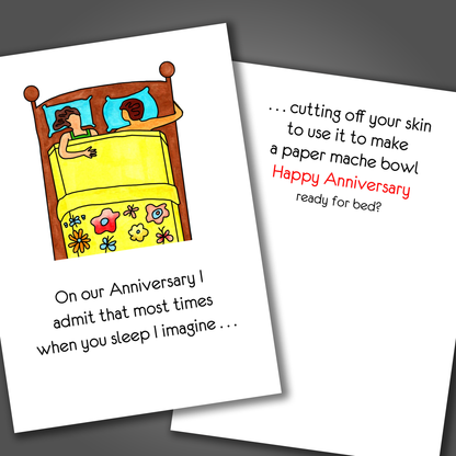 Paper Mache Skin, Anniversary Card