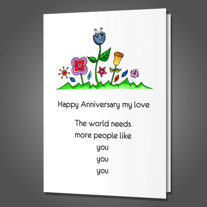 Euthanize More People Like You,  Anniversary Card