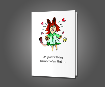 Anime Porn, Birthday Card