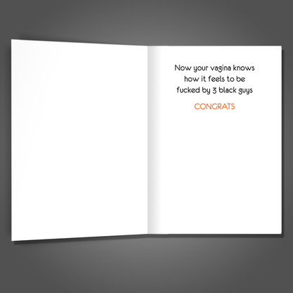 3 Black Dicks, New Baby Card