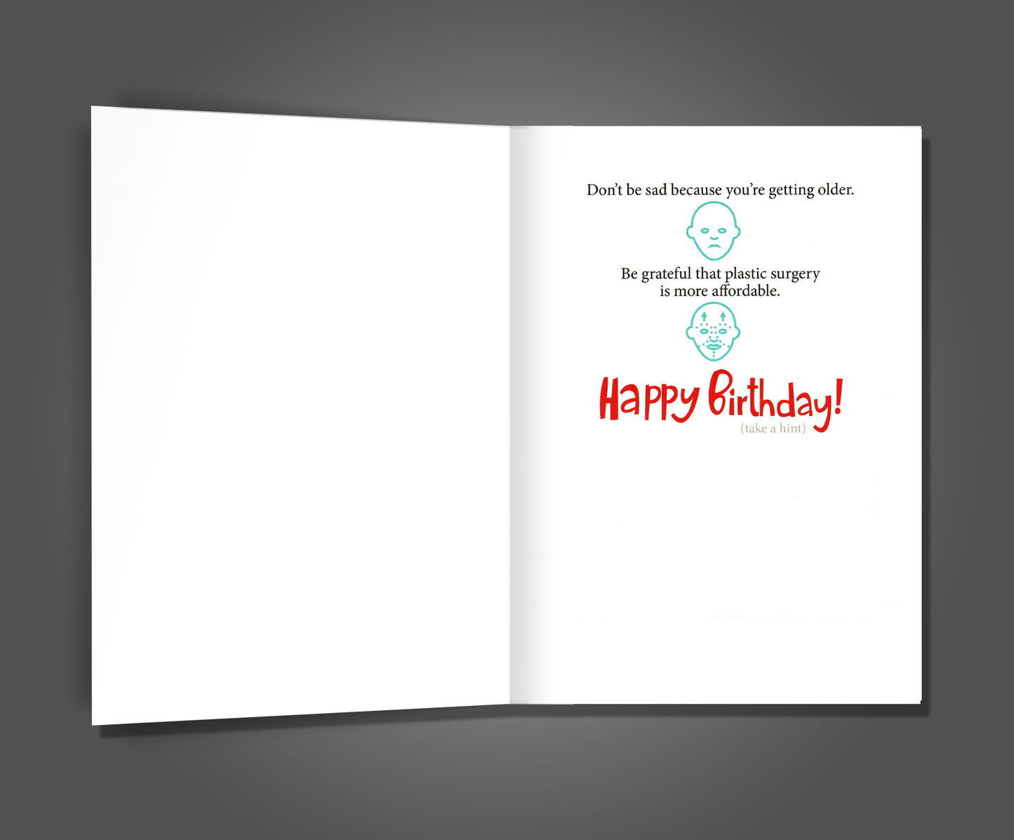 Get Plastic Surgery, Birthday Card (SALE)