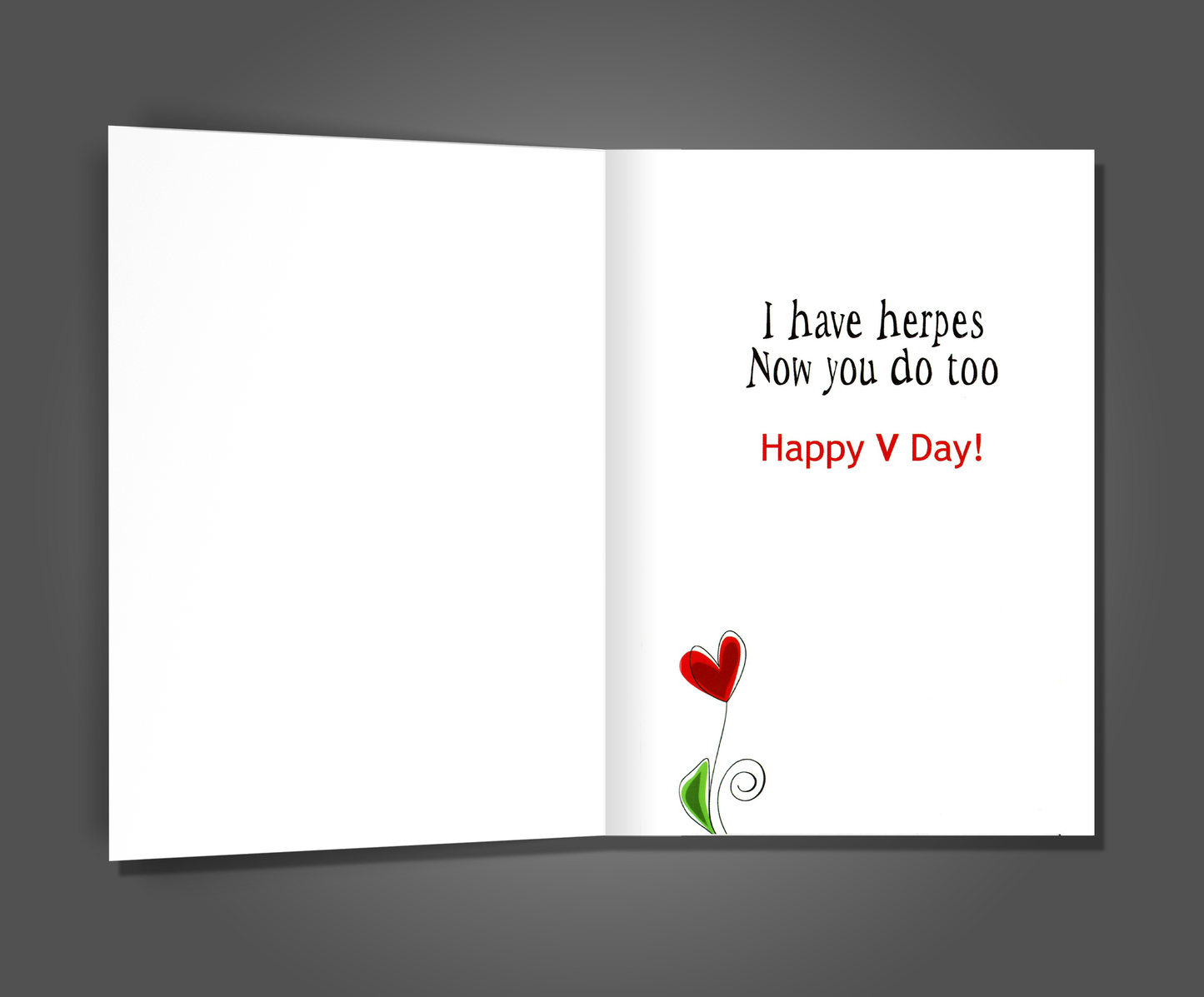 Herpes Prank, Valentine's Card (SALE)