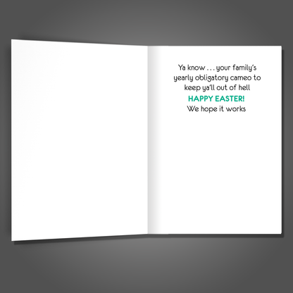 Keeping You Out of Hell, Easter Card