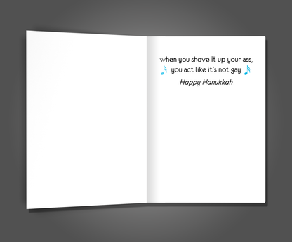 Dreidel Up Your Ass, Hanukkah Card