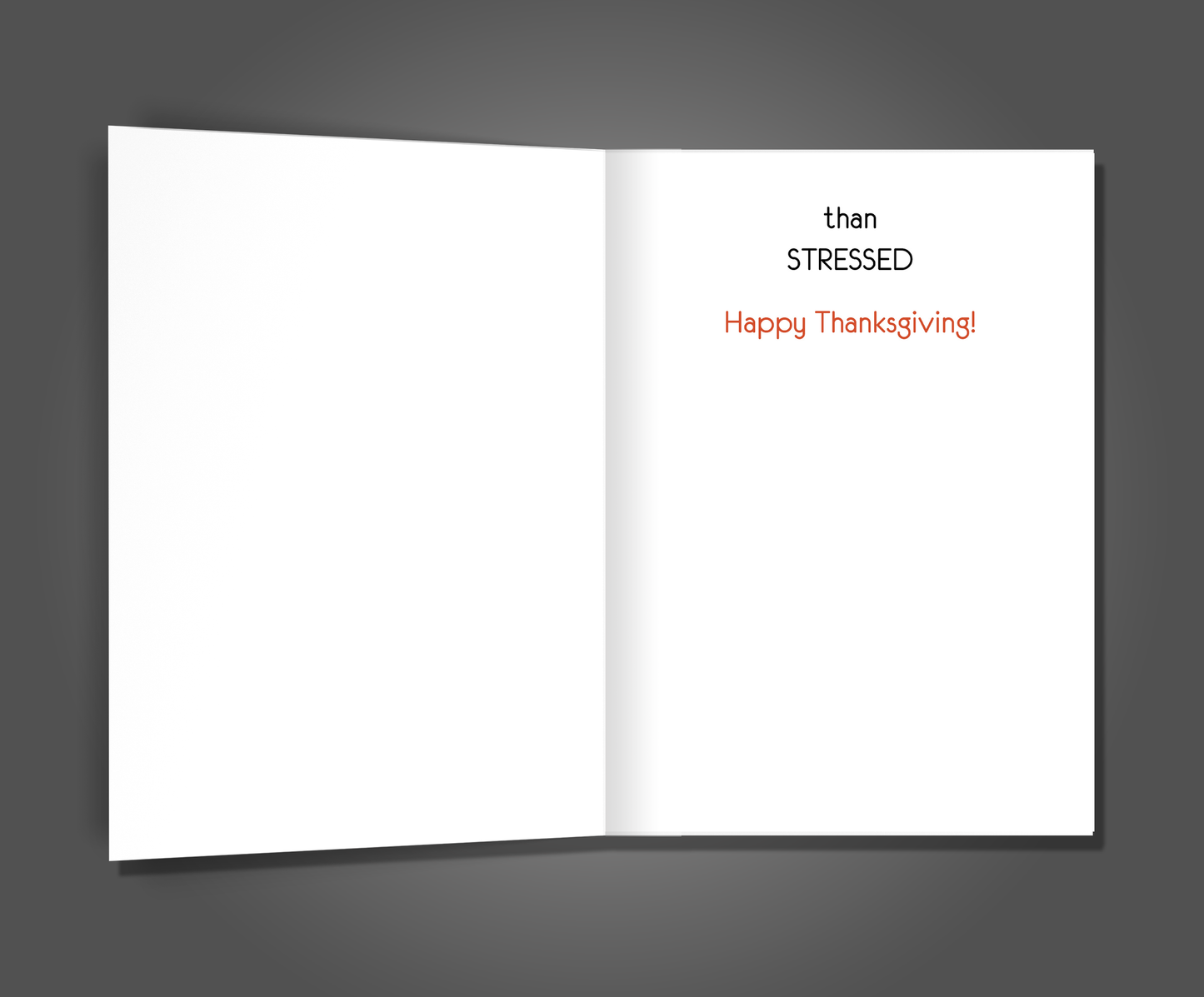 Blessed & Stressed, Thanksgiving Card