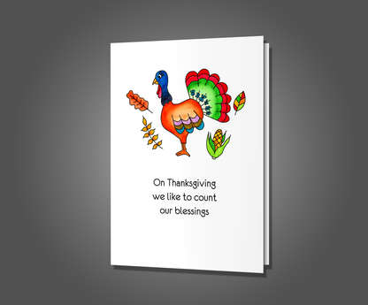You're NOT a Blessing, Thanksgiving Card