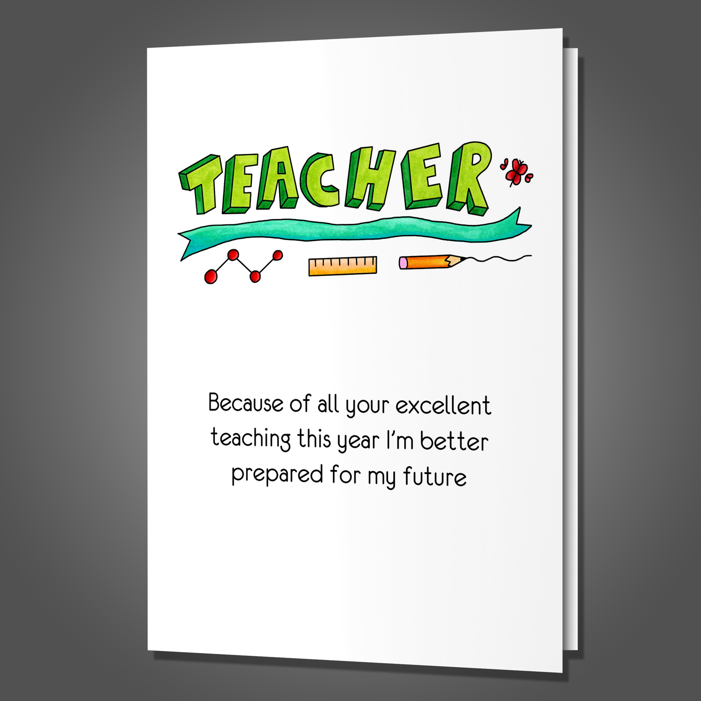 Walmart Greeter, Teacher Appreciation Card