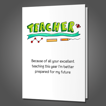 Walmart Greeter, Teacher Appreciation Card