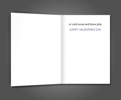 Cold Sores & Blow Jobs, Valentine's Day Card